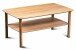 Couchtisch >Dill 2< in Wildeiche, Massivholz - 100x45x60cm (BxHxT)