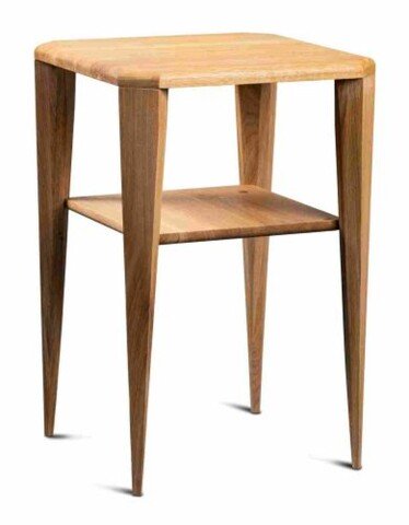 Beistelltisch >Bell 1< in Wildeiche, Massivholz - 40x60x40cm (BxHxT)