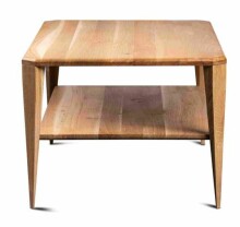 Couchtisch >Bell 2< in Wildeiche, Massivholz - 100x45x60cm (BxHxT)