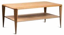 Couchtisch >Bell 2< in Wildeiche, Massivholz - 100x45x60cm (BxHxT)