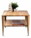 Couchtisch >Bell 2< in Wildeiche, Massivholz - 100x45x60cm (BxHxT)