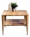Couchtisch >Bell 2< in Wildeiche, Massivholz - 100x45x60cm (BxHxT)