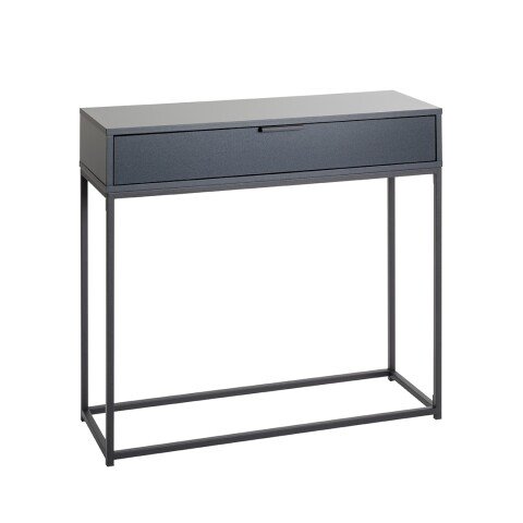 Konsole >52882< in anthrazit, schwarz - 80x77x28cm (BxHxT)