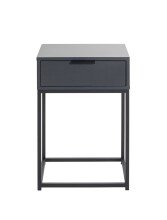 Konsolentisch >52883< in anthrazit, schwarz - 40x60x28cm (BxHxT)