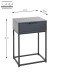 Konsolentisch >52883< in anthrazit, schwarz - 40x60x28cm (BxHxT)