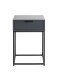 Konsolentisch >52883< in anthrazit, schwarz - 40x60x28cm (BxHxT)