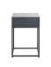 Konsolentisch >52883< in anthrazit, schwarz - 40x60x28cm (BxHxT)