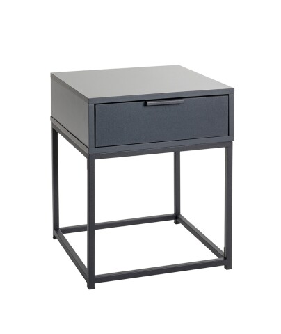 Konsolentisch >54857< in anthrazit, schwarz - 40x50x40cm (BxHxT)