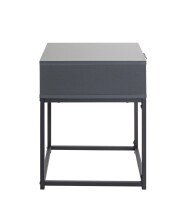 Konsolentisch >54857< in anthrazit, schwarz - 40x50x40cm (BxHxT)