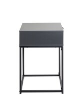 Konsolentisch >54858< in anthrazit, schwarz - 40x60x40cm (BxHxT)