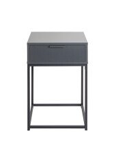 Konsolentisch >54858< in anthrazit, schwarz - 40x60x40cm (BxHxT)