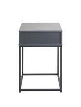 Konsolentisch >54858< in anthrazit, schwarz - 40x60x40cm (BxHxT)