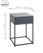 Konsolentisch >54858< in anthrazit, schwarz - 40x60x40cm (BxHxT)