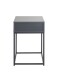 Konsolentisch >54858< in anthrazit, schwarz - 40x60x40cm (BxHxT)