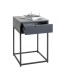 Konsolentisch >54858< in anthrazit, schwarz - 40x60x40cm (BxHxT)