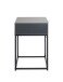 Konsolentisch >54858< in anthrazit, schwarz - 40x60x40cm (BxHxT)