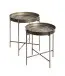 Beistelltisch >55223< (2er Set) in kupfer, Metall - 49x42cm (HxD)