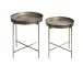 Beistelltisch >55223< (2er Set) in kupfer, Metall - 49x42cm (HxD)
