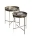 Beistelltisch >55223< (2er Set) in kupfer, Metall - 49x42cm (HxD)