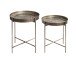 Beistelltisch >55223< (2er Set) in kupfer, Metall - 49x42cm (HxD)