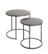 Beistelltisch >55888< (2er Set) in anthrazit, Metall - 43x40cm (HxD)