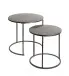 Beistelltisch >55888< (2er Set) in anthrazit, Metall - 43x40cm (HxD)