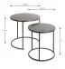 Beistelltisch >55888< (2er Set) in anthrazit, Metall - 43x40cm (HxD)