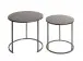 Beistelltisch >55888< (2er Set) in anthrazit, Metall - 43x40cm (HxD)