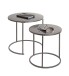 Beistelltisch >55888< (2er Set) in anthrazit, Metall - 43x40cm (HxD)