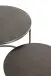 Beistelltisch >55888< (2er Set) in anthrazit, Metall - 43x40cm (HxD)