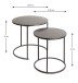 Beistelltisch >55888< (2er Set) in anthrazit, Metall - 43x40cm (HxD)