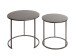 Beistelltisch >55888< (2er Set) in anthrazit, Metall - 43x40cm (HxD)