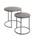 Beistelltisch >55888< (2er Set) in anthrazit, Metall - 43x40cm (HxD)