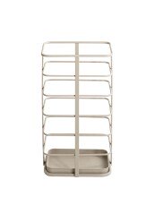 Schirmständer >59128< in grau (Kaschmirgrau), Metall - 28x50x20cm (BxHxT)