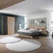 Bettanlage >Aska< 2 Nachtkonsolen, Graphit / Mauvella Eiche Dekor - 285x95x205 (BxHxT)