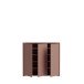 Schuhkommode >ALICE SPRINGS< 8 Böden, push to open, in Terrakotta - 109,2x99,1x34,9cm (BxHxT)