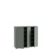 Schuhkommode >ALICE SPRINGS< 8 Böden, push to open, in Salbei - 109,2x99,1x34,9cm (BxHxT)