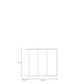 Schuhkommode >ALICE SPRINGS< 8 Böden, push to open, in Salbei - 109,2x99,1x34,9cm (BxHxT)