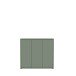 Schuhkommode >ALICE SPRINGS< 8 Böden, push to open, in Salbei - 109,2x99,1x34,9cm (BxHxT)
