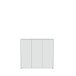Schuhkommode >ALICE SPRINGS< 8 Böden, push to open, in Secret grey - 109,2x99,1x34,9cm (BxHxT)