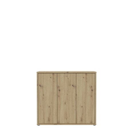 Schuhschrank >ALICE SPRINGS< 8 Böden, push to open, Artisan Eiche Dekor - 109,2x99,1x34,9cm (BxHxT)
