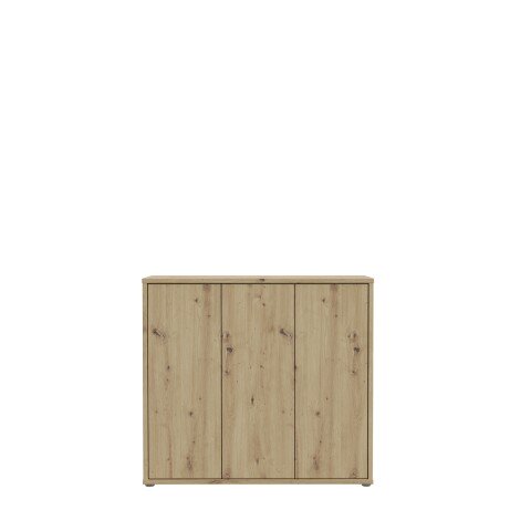 Schuhschrank >ALICE SPRINGS< 8 Böden, push to open, Artisan Eiche Dekor - 109,2x99,1x34,9cm (BxHxT)