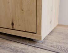Schuhschrank >ALICE SPRINGS< 8 Böden, push to open, Artisan Eiche Dekor - 109,2x99,1x34,9cm (BxHxT)
