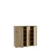 Schuhschrank >ALICE SPRINGS< 8 Böden, push to open, Artisan Eiche Dekor - 109,2x99,1x34,9cm (BxHxT)