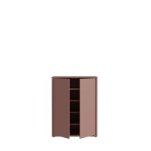 Schuhkommode >ALICE SPRINGS< 4 Böden, push to open, in Terrakotta - 74,5x99,1x34,9cm (BxHxT)