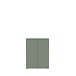 Schuhkommode >ALICE SPRINGS< 4 Böden, push to open, in Salbei - 74,5x99,1x34,9cm (BxHxT)