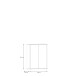 Schuhkommode >ALICE SPRINGS< 4 Böden, push to open, in Salbei - 74,5x99,1x34,9cm (BxHxT)