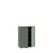 Schuhkommode >ALICE SPRINGS< 4 Böden, push to open, in Salbei - 74,5x99,1x34,9cm (BxHxT)