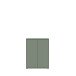 Schuhkommode >ALICE SPRINGS< 4 Böden, push to open, in Salbei - 74,5x99,1x34,9cm (BxHxT)