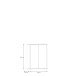 Schuhkommode >ALICE SPRINGS< 4 Böden, push to open, Secret grey - 74,5x99,1x34,9cm (BxHxT)